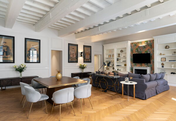 Bargello Penthouse Luxury Apartment In Florence By Palazzo Pazzi Vitali: Autumn, Living Room, Spring, Summer