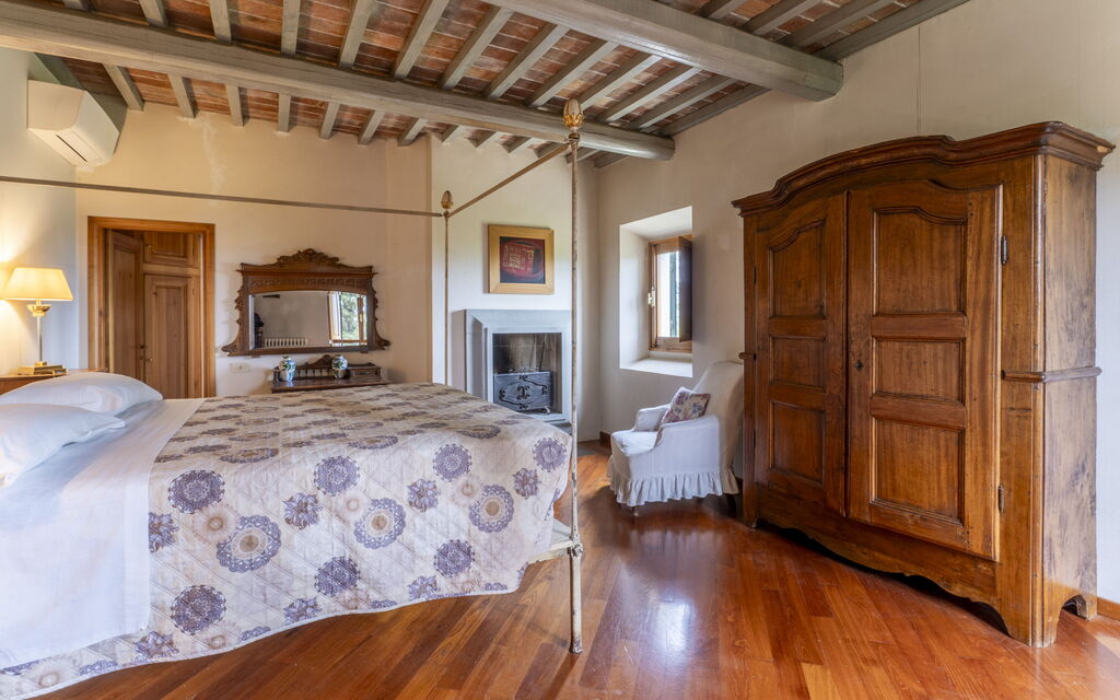 Villa Montegattoli, Pool, Landscape, Wifi, Ac: Autunno, Camera da letto, Estate, Primavera