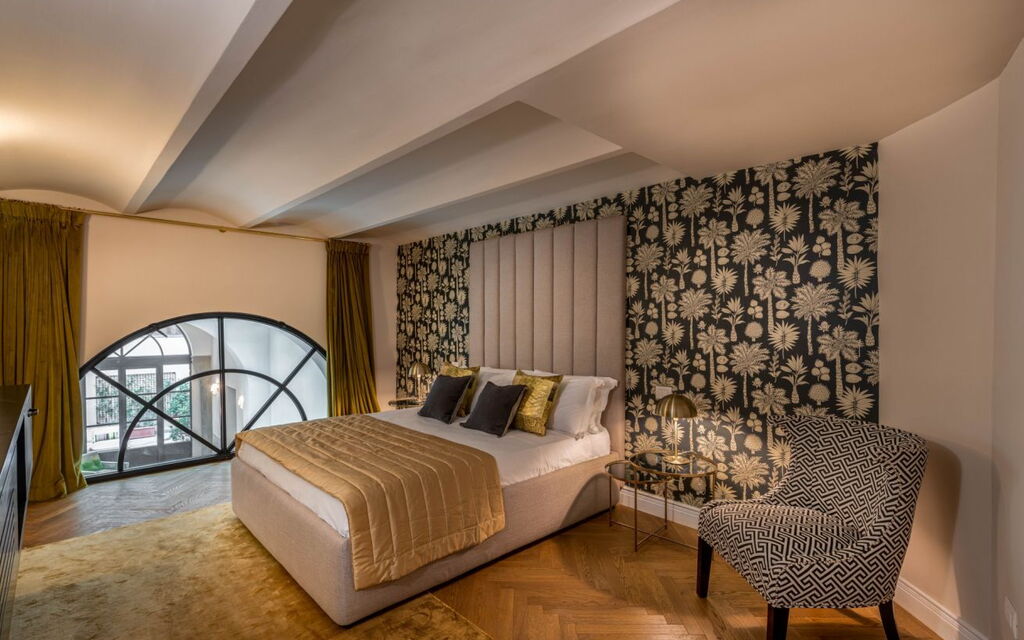 Duomo Penthouse Luxury Apartment In Florence By Palazzo Pazzi Vitali: Camera da letto