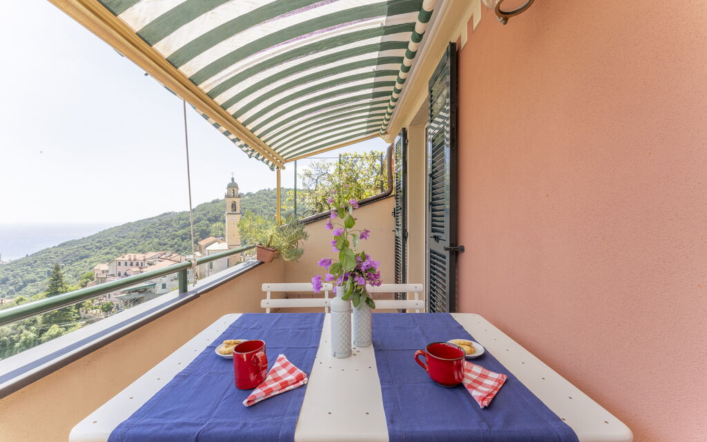 Emma House, Terrace and Sea View, Moneglia: Autunno, Balcone / Terrazza / Patio, Inverno, Primavera