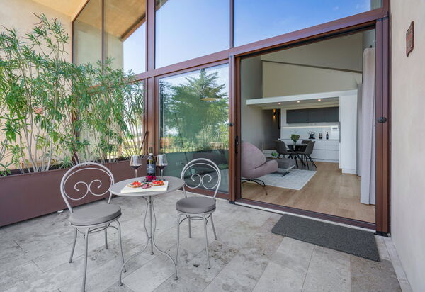 Melaiolo Modern Apartment With Pool, Montaione, Toscana: Autunno, Estate, Giardino, Primavera