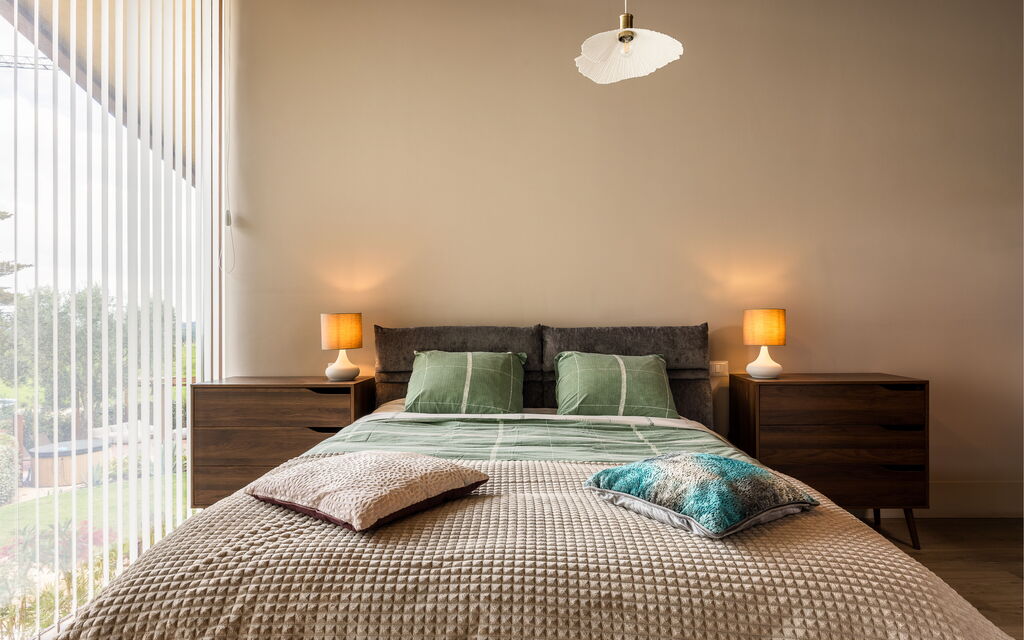 Melaiolo Modern Apartment With Pool, Montaione, Toscana: Autunno, Camera da letto, Estate, Primavera