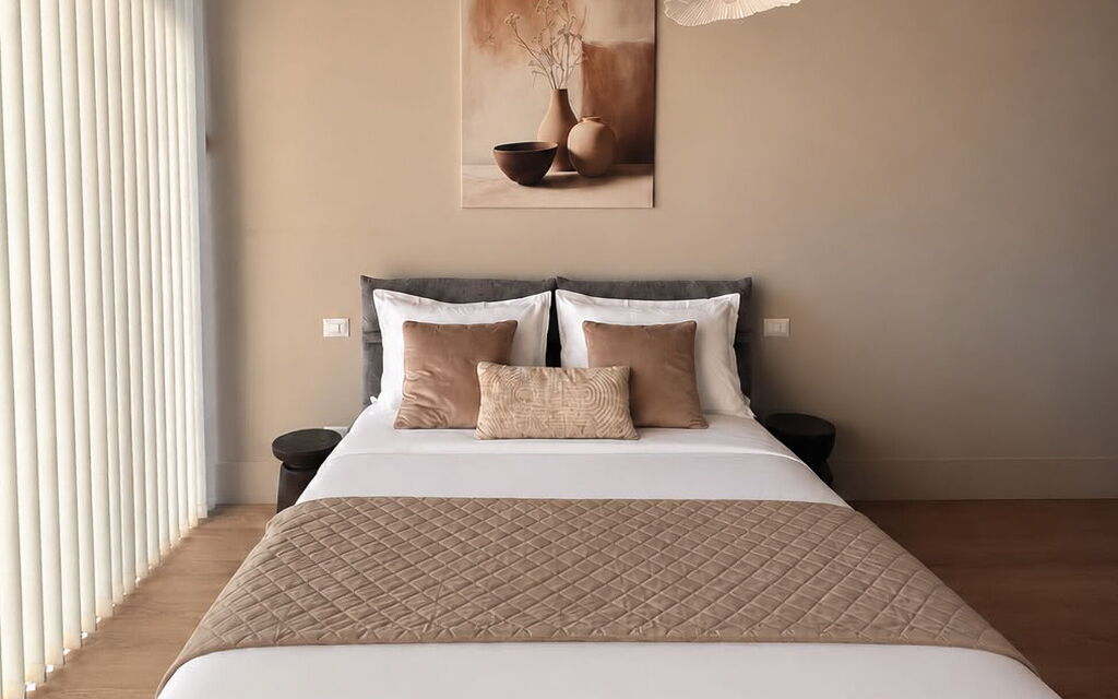 Melaiolo Modern Apartment with Pool, Montaione, Toscana: Autumn, Bedroom, Spring, Summer