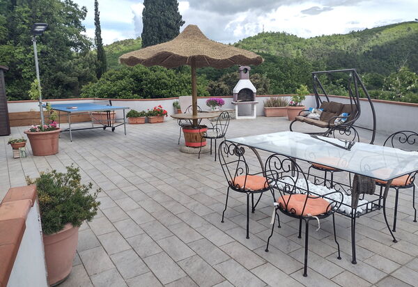 Bellavista Tuscany Apartment Panoramic Terrace: Autumn, Balcony / Terrace / Patio, Spring, Summer