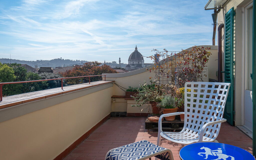 Orto Botanico Apartment With Terrace And Dome View Florence: Autumn, Balcony / Terrace / Patio, Spring, Summer