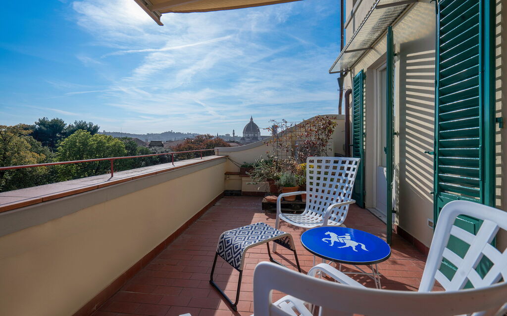 Orto Botanico Apartment With Terrace And Dome View Florence: Autumn, Balcony / Terrace / Patio, Spring, Summer