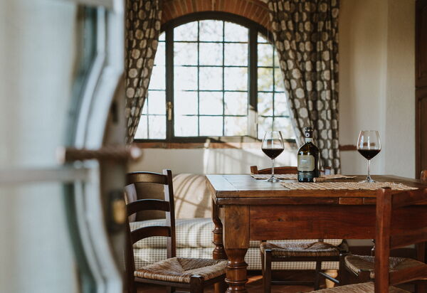 Agriturismo la Papessa: agriturismo-la-papessa-chianti-san-donato-multiproprietà-melograno-sala da pranzo