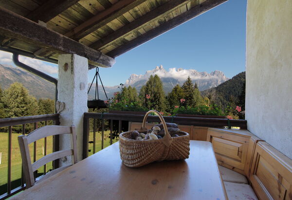 Baita Mountain View Pale San Martino: Autunno, Balcone / Terrazza / Patio, Estate, Primavera