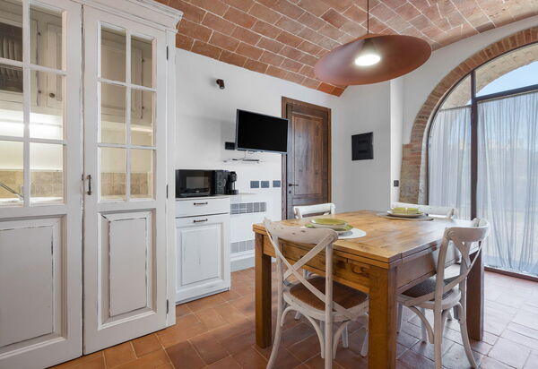Le Volte, Borgo Campassini, Monteriggioni: Autumn, Kitchen, Living Room, Spring, Summer