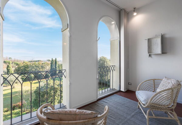 Il Villino Del Collezionista With Pool In Pistoia: Autumn, Balcony / Terrace / Patio, Spring, Summer