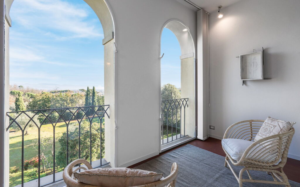 Il Villino Del Collezionista With Pool In Pistoia: Autumn, Balcony / Terrace / Patio, Spring, Summer