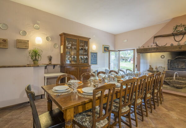 San Paolo Farm, Wifi, Pool, Val Di Cecina: Autunno, Estate, Primavera, Sala da pranzo