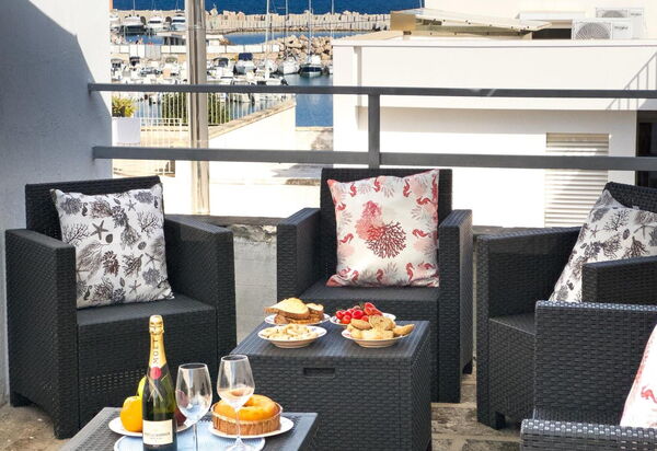 On The Sea San Foca,wifi, Ac: Autunno, Balcone / Terrazza / Patio, Estate, Primavera