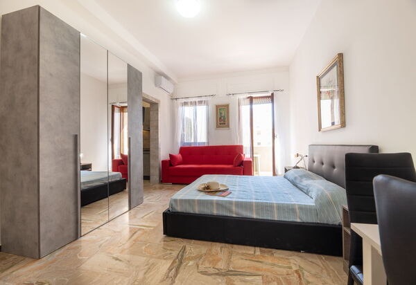 Gallipoli Apartment Ac, Seaside: Camera da letto, Soggiorno