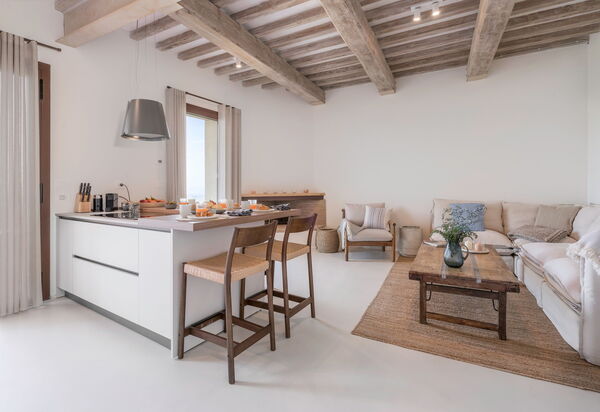 Belmonte Spereto Apartment With Pool, Montaione: Autunno, Cucina, Estate, Primavera, Soggiorno