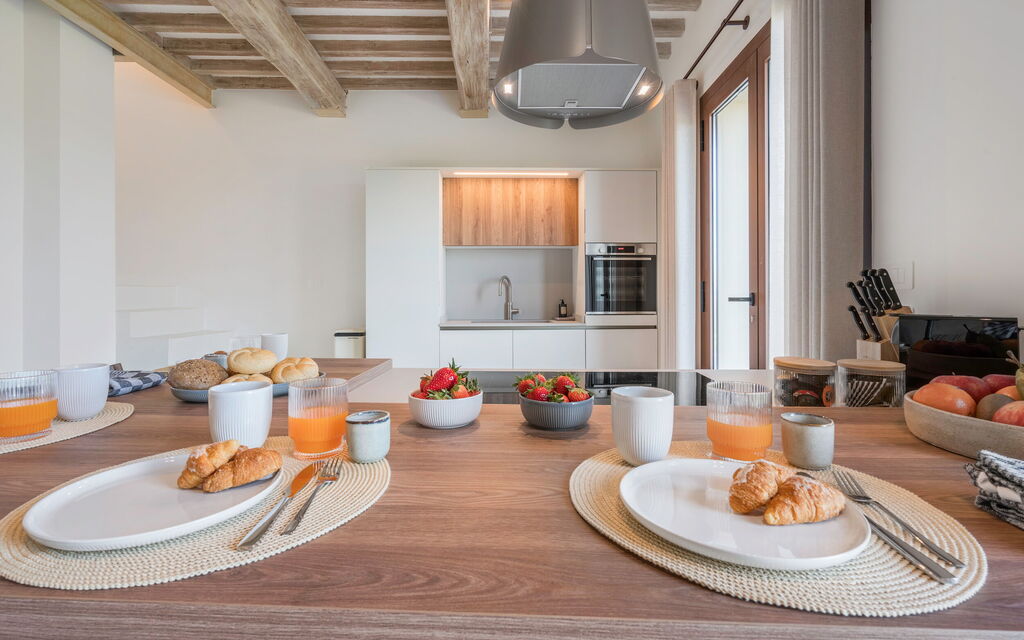 Belmonte Spereto Apartment With Pool, Montaione: Autumn, Kitchen, Living Room, Spring, Summer