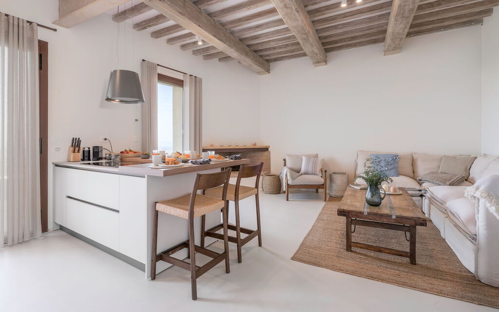 Belmonte Spereto Apartment With Pool, Montaione: Autumn, Kitchen, Living Room, Spring, Summer