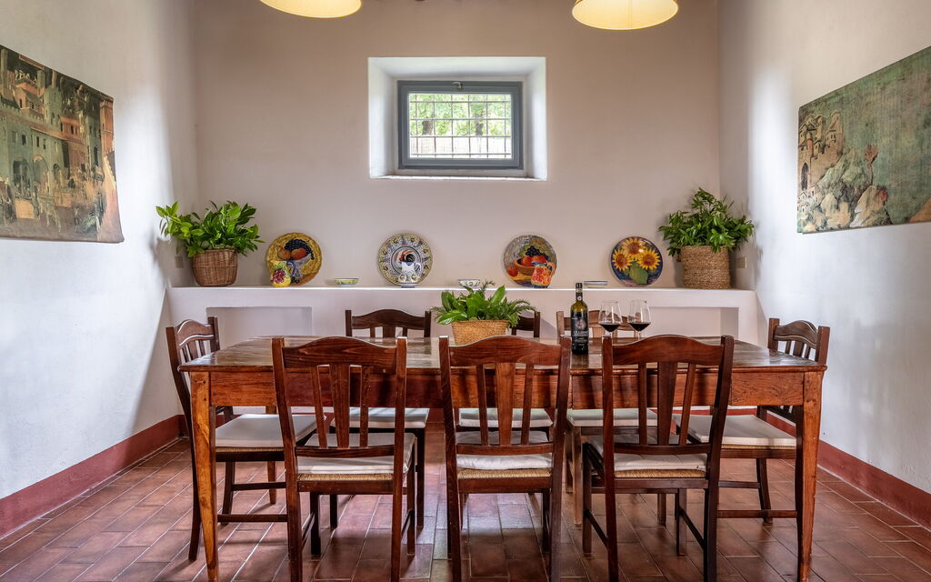 In the Heart of Chianti, Pool, Wifi, View - Lilliano: Autunno, Estate, Primavera, Sala da pranzo