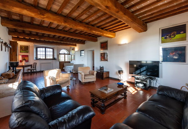 Country House In Tuscan Hills: Autumn, Dining Room, Living Room, Spring, Summer, Winter