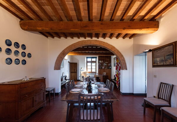 Country House In Tuscan Hills: Autumn, Dining Room, Living Room, Spring, Summer, Winter