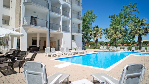 Tortoreto Apartment Close To The Sea, Ac,wi -fi: Autumn, Building Exterior, Main Entrance, Pool, Spring, Summer