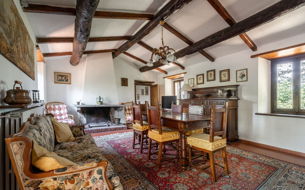 Casa La Cedrina, Pool, Lornano: Autunno, Estate, Primavera, Sala da pranzo