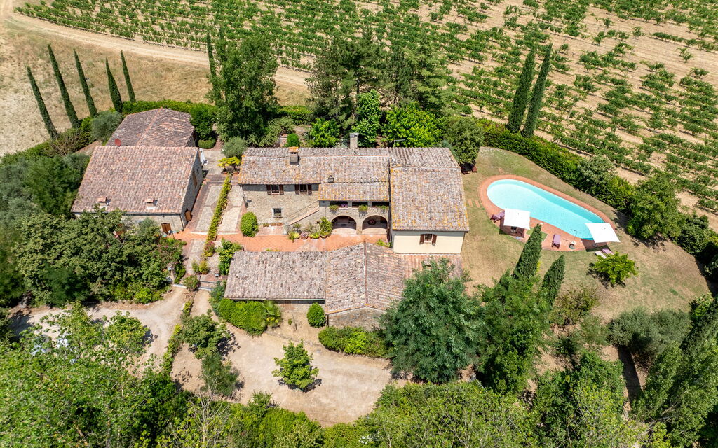 Casa La Cedrina, Pool, Lornano: Autunno, Estate, Primavera, Vista Panoramica