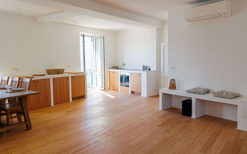 Newly Renovated Ocean View Flat: Autumn, Kitchen, Living Room, Spring, Summer