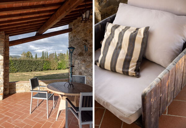 La Casina Honeymoon Cottage, Badia Agnano: Balcone / Terrazza / Patio