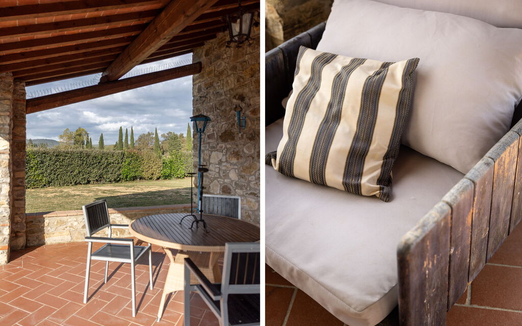 La Casina Honeymoon Cottage, Badia Agnano: Balcone / Terrazza / Patio