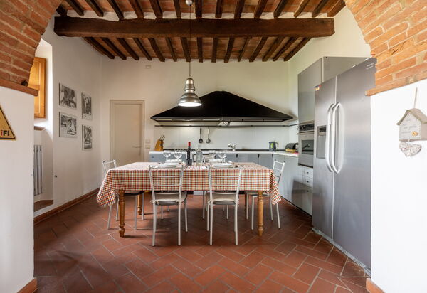 Maria Gabriella Holiday Home In Monticchiello: Autumn, Dining Room, Kitchen, Living Room, Spring, Summer