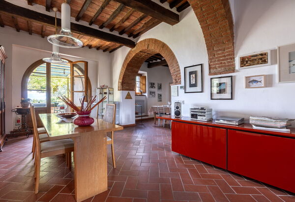 Maria Gabriella Holiday Home In Monticchiello: Autumn, Dining Room, Kitchen, Living Room, Spring, Summer