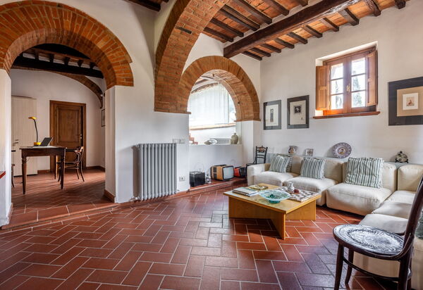 Maria Gabriella Holiday Home In Monticchiello: Autumn, Dining Room, Kitchen, Living Room, Spring, Summer