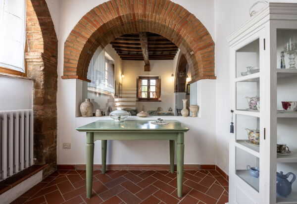 Maria Gabriella Holiday Home In Monticchiello: Autumn, Dining Room, Kitchen, Living Room, Spring, Summer