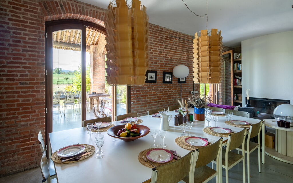 Villa Poggio Zucchino, Pool, Wellness, Piacenza: Autunno, Estate, Primavera, Sala da pranzo