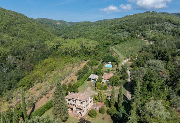 Mulino di Carpineto with Pool Gaiole in Chianti: Autumn, Scenic View, Spring, Summer