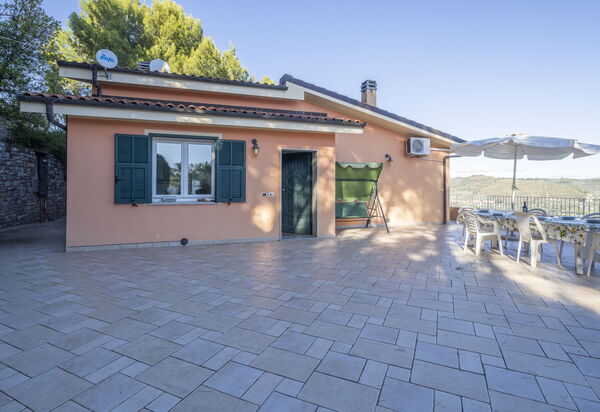 Villa Caroline, Private Pool and Seaview: Autumn, Balcony / Terrace / Patio, Main Entrance, Spring, Summer