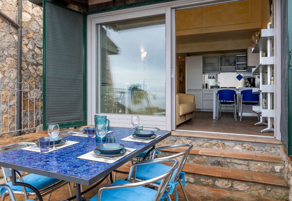 Stella Marina Apartment with Pool, Porto Santo Stefano, Argentario: Autumn, Balcony / Terrace / Patio, Spring, Summer
