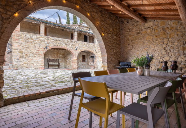 Amelia House Private Pool, Casole Elsa, Monti: Autunno, Balcone / Terrazza / Patio, Estate, Primavera