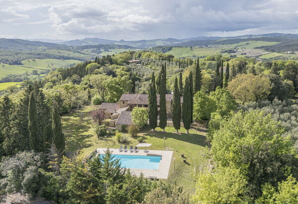 Amelia House Private Pool, Casole Elsa, Monti: Autunno, Estate, Esterni, Piscina, Primavera