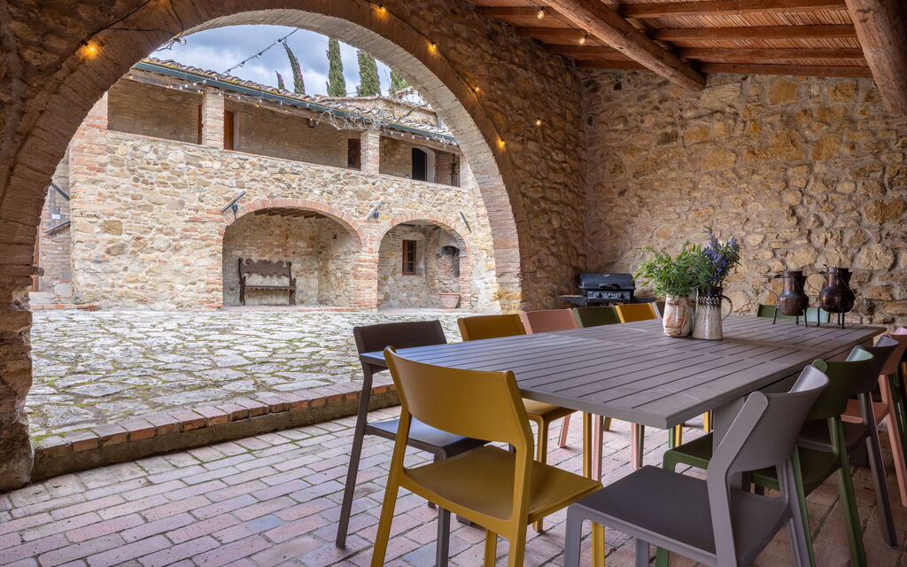 Amelia House Private Pool, Casole Elsa, Monti: Autumn, Balcony / Terrace / Patio, Spring, Summer