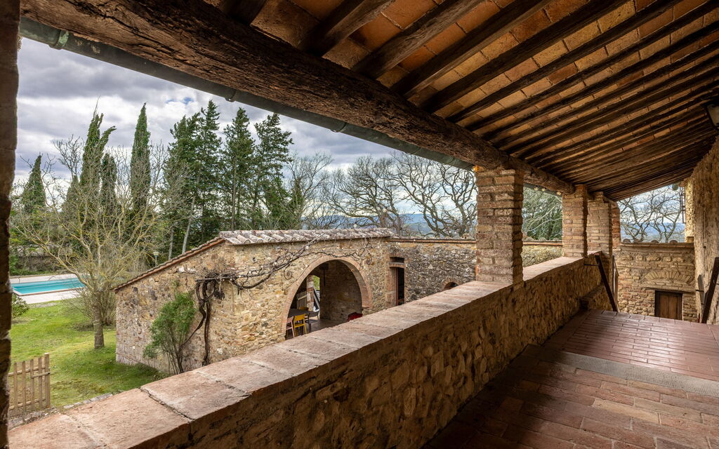 Amelia House Private Pool, Casole Elsa, Monti: Autumn, Balcony / Terrace / Patio, Spring, Summer