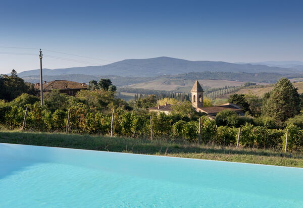 Podere Sangiovese, Pool and View in Chianti: Autumn, Pool, Spring, Summer