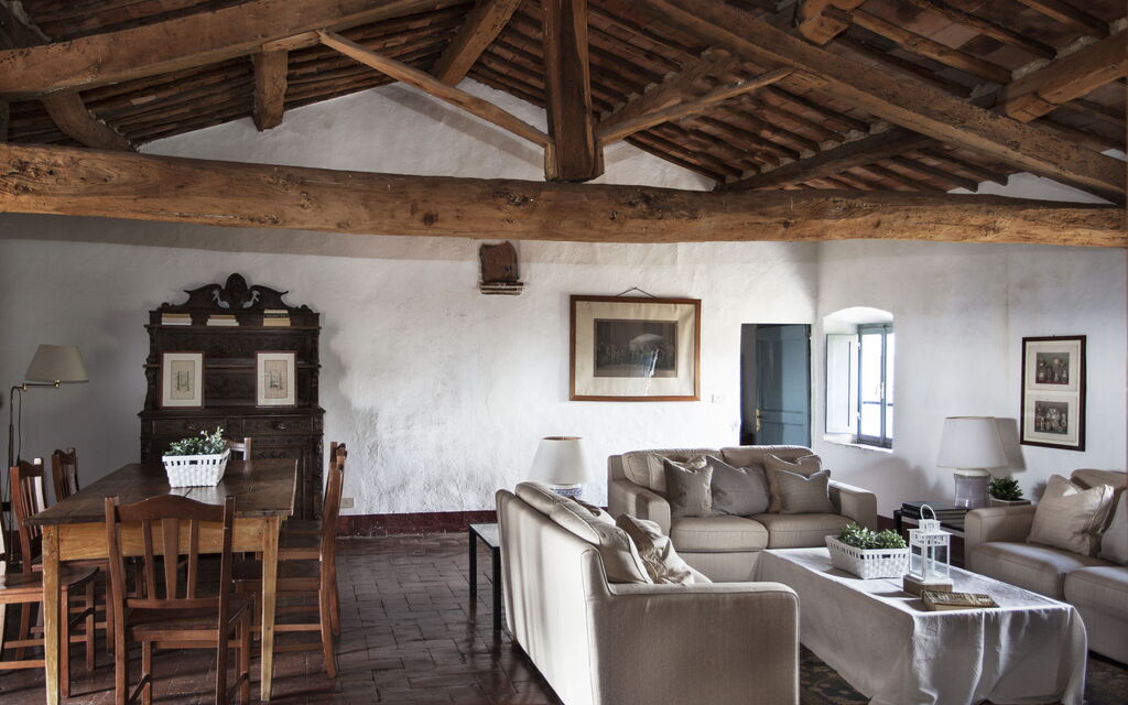 Podere Sangiovese, Pool and View in Chianti: Autumn, Living Room, Spring, Summer