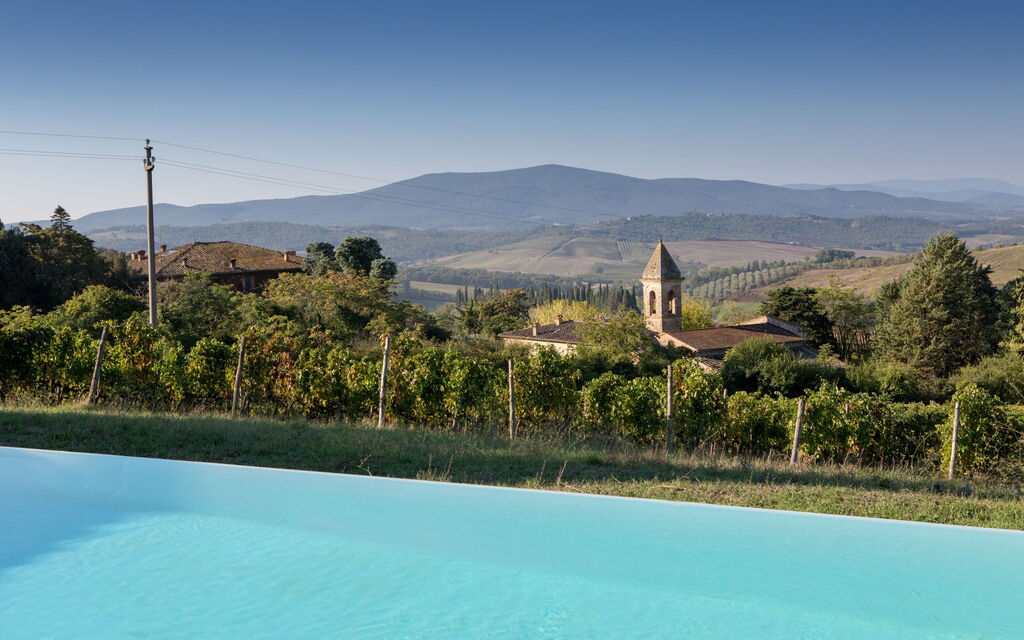 Podere Sangiovese, Pool and View in Chianti: Autumn, Pool, Spring, Summer