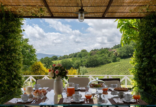 Villa la Cerbaina: all'aperto, Cibo, Esterni, Vista Panoramica