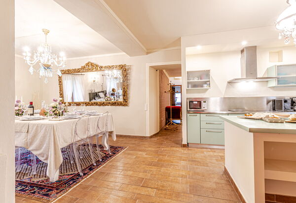 Villa la Cerbaina: Cucina, Sala da pranzo
