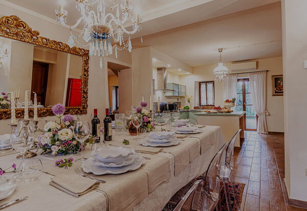 Villa la Cerbaina: Cucina, Sala da pranzo