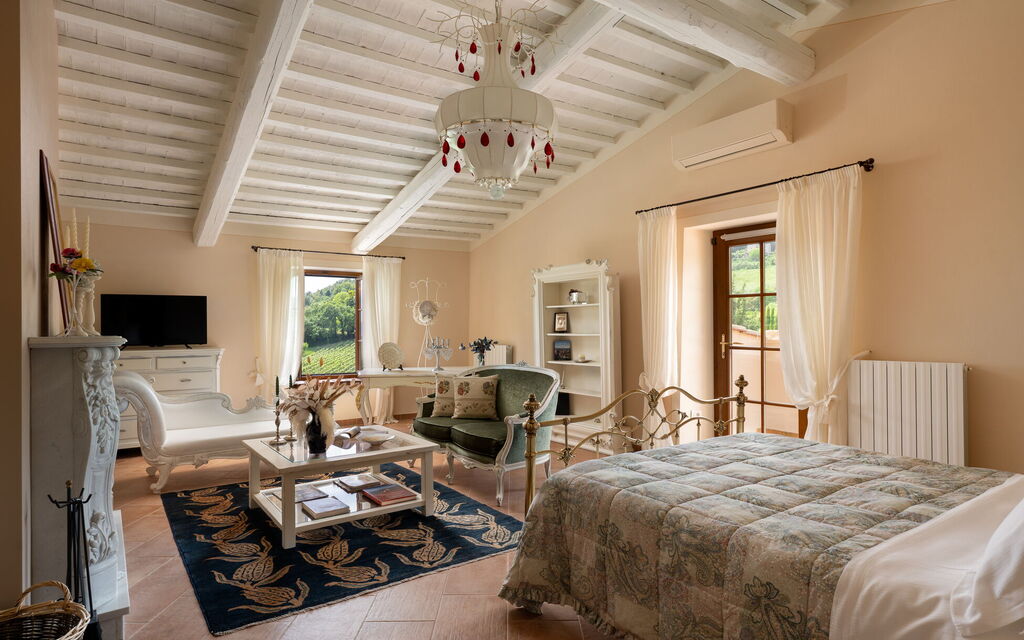 Villa la Cerbaina: Camera da letto