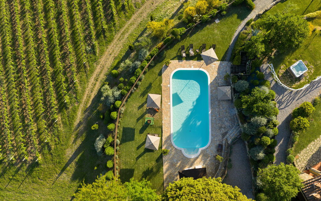 Villa la Cerbaina: Esterni, Piscina